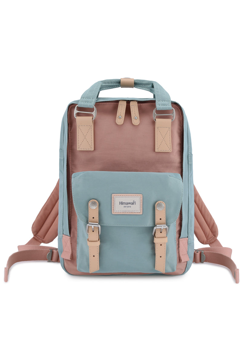 14.9 VINTAGE WATERPROOF BACKPACK HY188L BLUE PINK 01 HIMAWARI