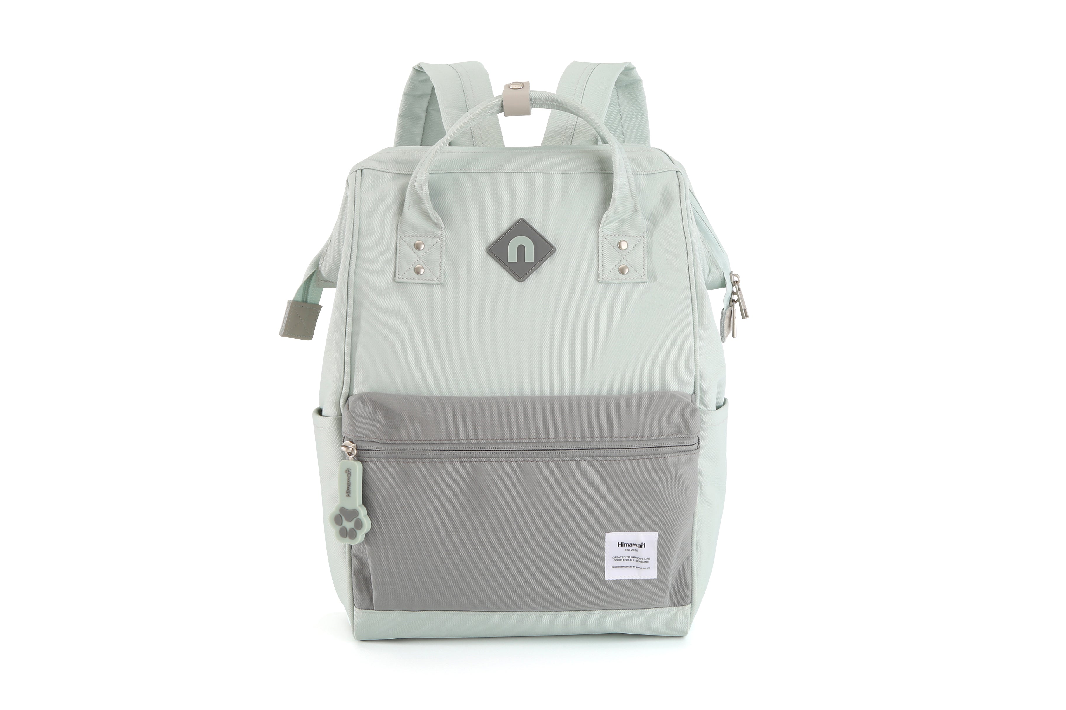 EVA Waterproof Backpack with USB Port 9004 MINT / GREY #03