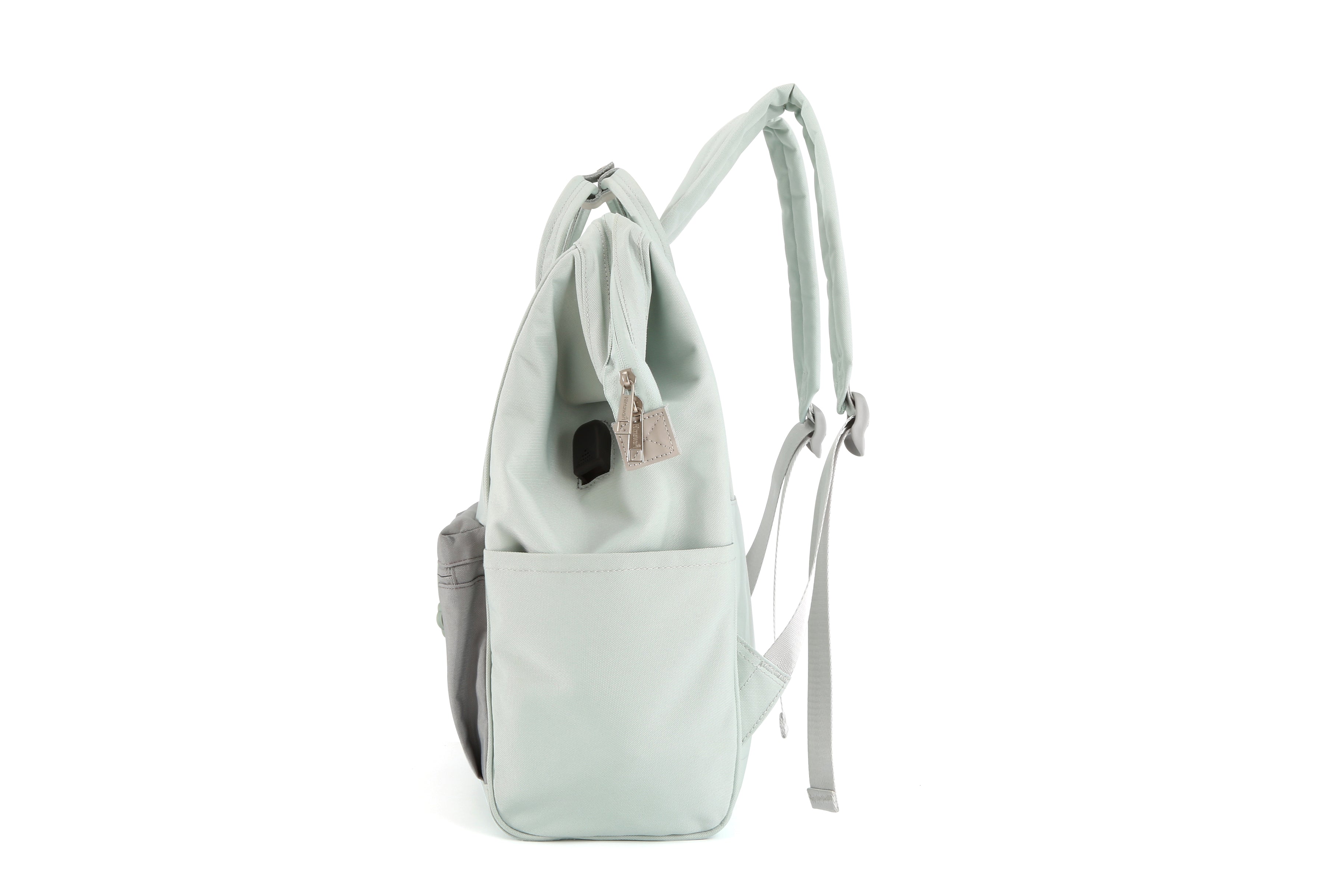 EVA Waterproof Backpack with USB Port 9004 MINT / GREY #03