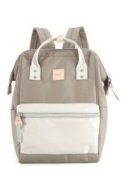 WATER RESISTANT LAPTOP BACKPACK-GREY/KHAKI