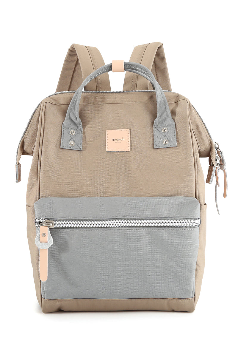 WATER RESISTANT LAPTOP BACKPACK-GREY/MINT