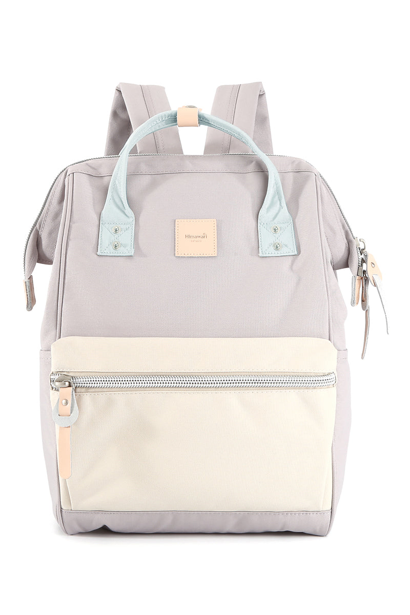 WATER RESISTANT LAPTOP BACKPACK-MAGENTA/CREAM