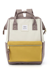 Holly Daze 15" Waterproof Backpack-GREY/YELLOW/STRIPE