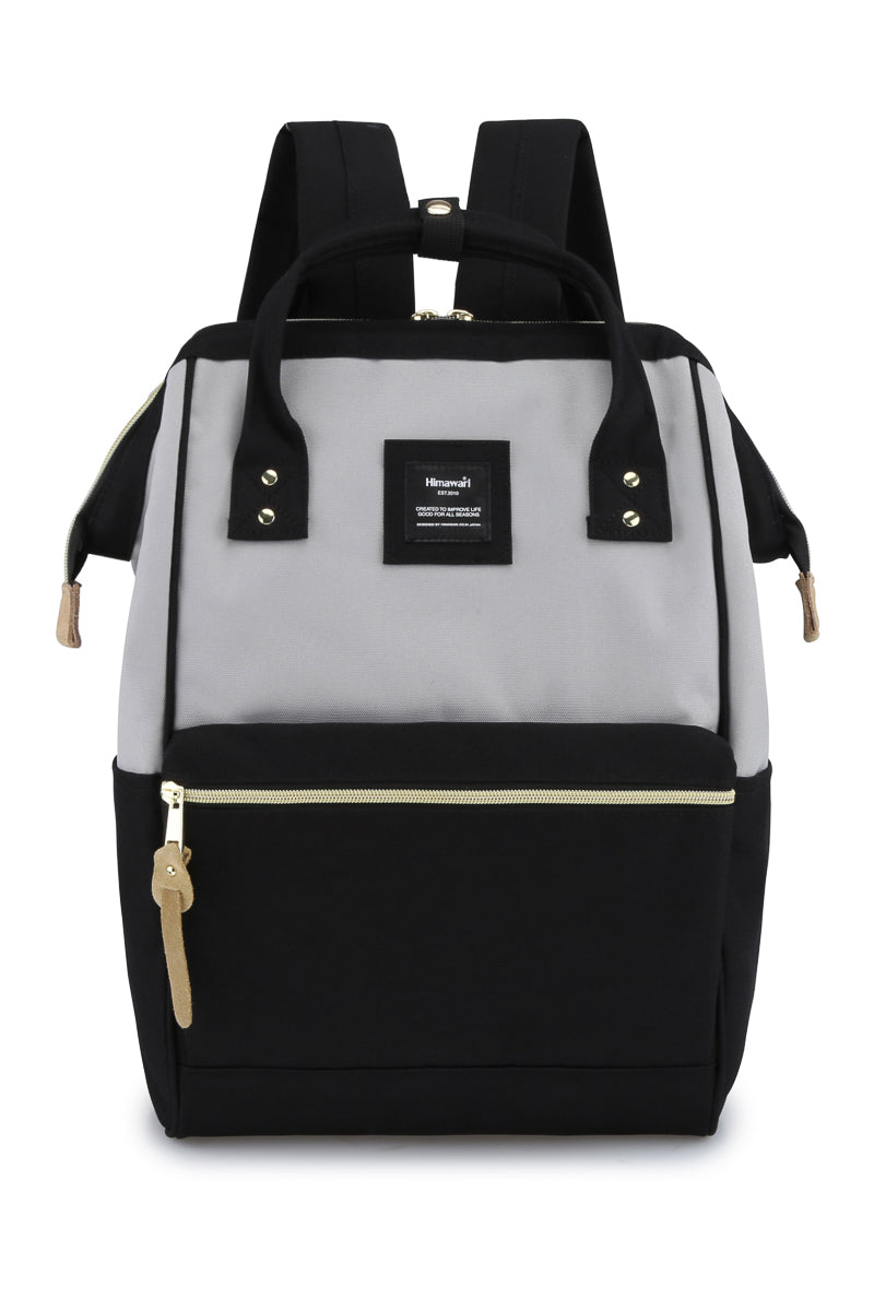 Holly Daze 15" Waterproof Backpack-GREY/NAVY/STRIPE