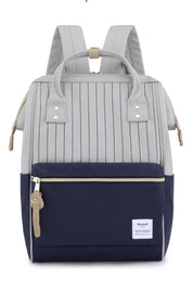 Holly Daze 15" Waterproof Backpack-GREY/NAVY/STRIPE