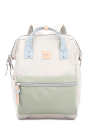 WATER RESISTANT LAPTOP BACKPACK-GREY/MINT