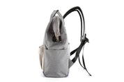 EVA Waterproof Backpack with USB Port 9004 GREY / IVROY #08