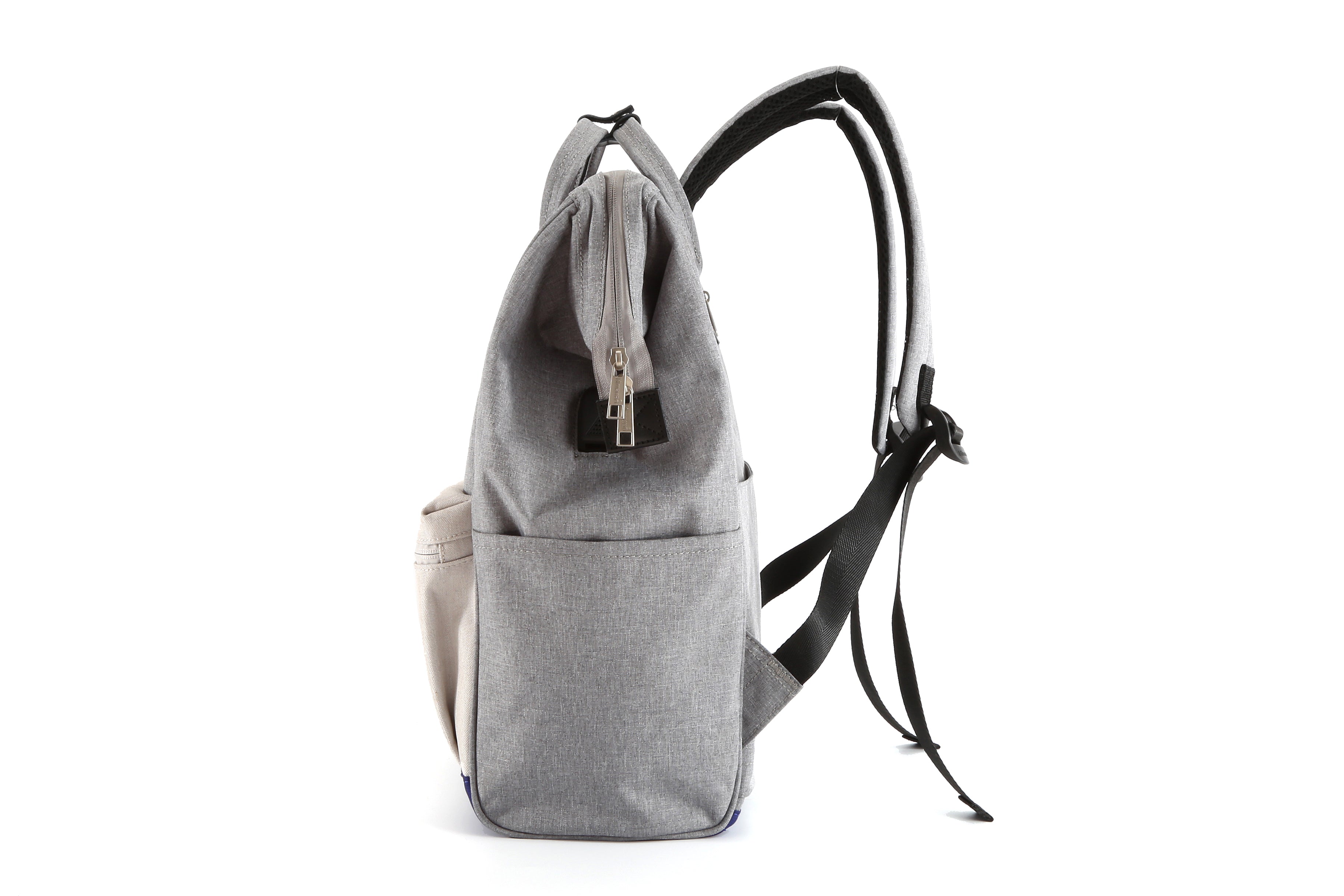 EVA Waterproof Backpack with USB Port 9004 GREY / IVROY #08