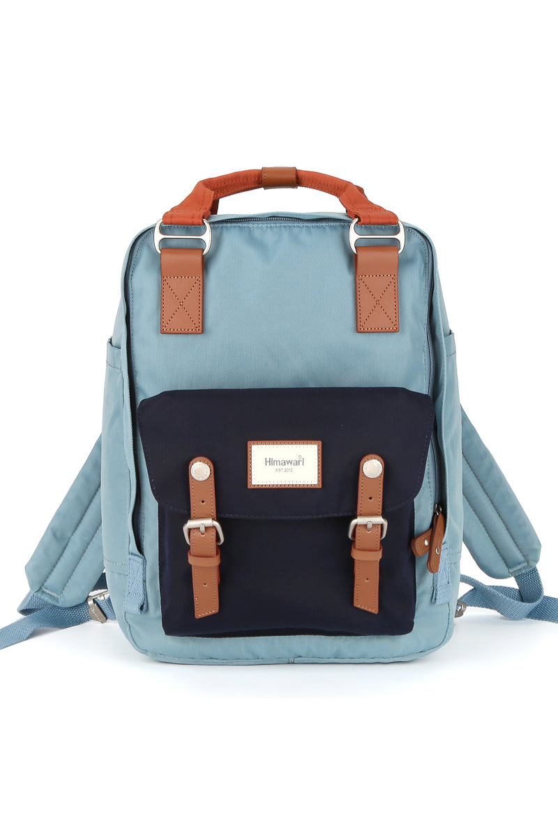 14.9 VINTAGE WATERPROOF BACKPACK-HY188L-BLUE/BLACK/75