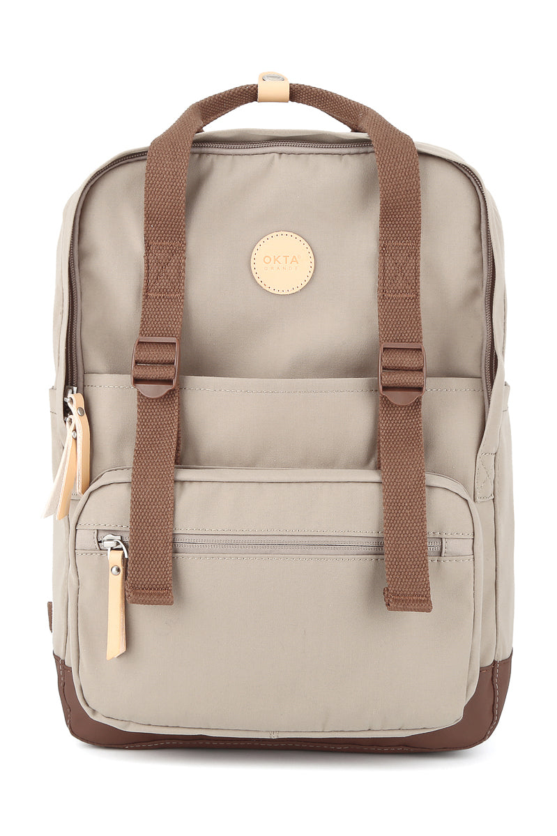 LAPTOP WATERPROOF BACKPACK -1085B- KHAKI-09