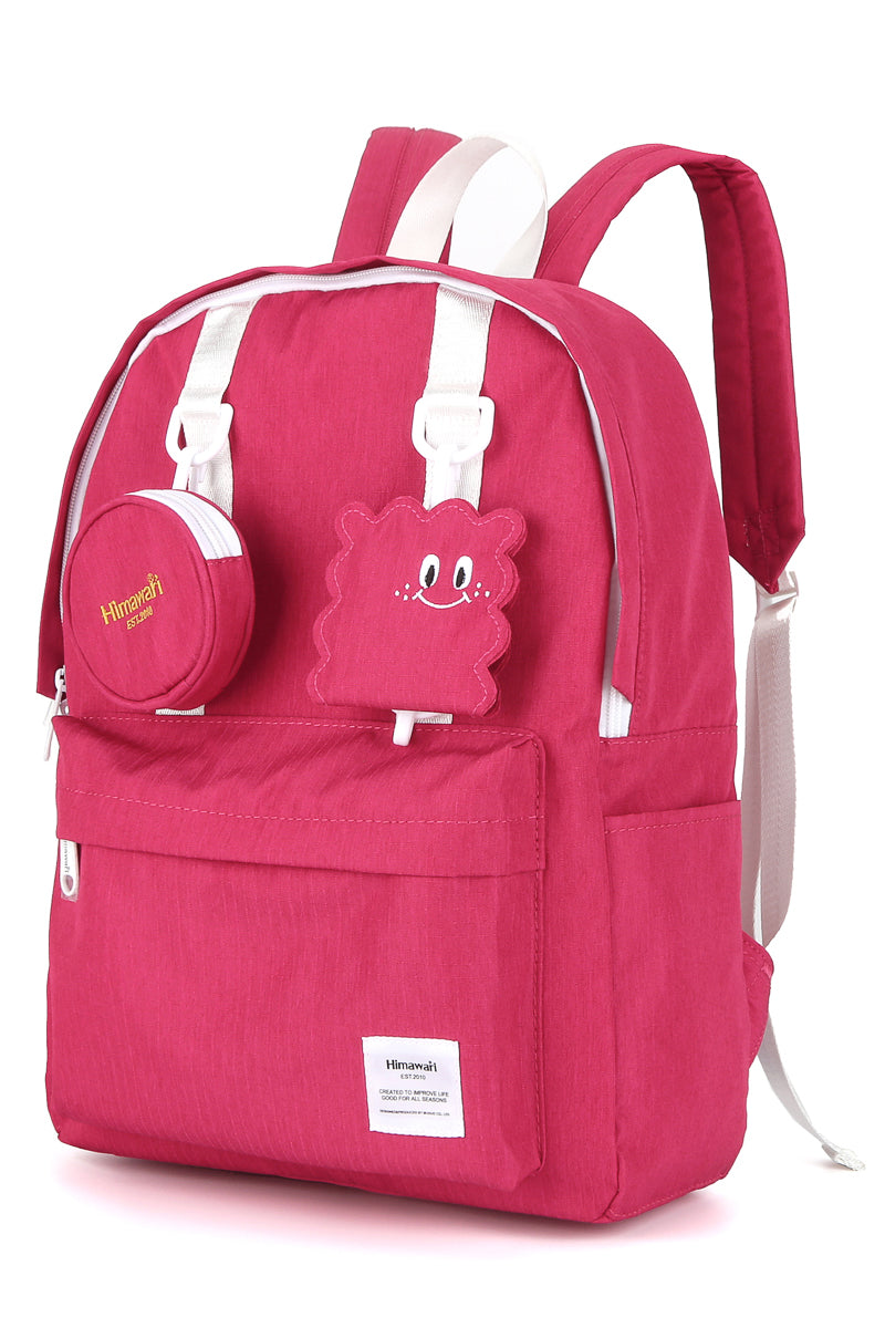 CANDYTUFT 14" WATERPROOF BACKPACK-0422 - PINK