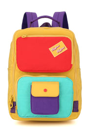 CUTE MIXED COLOR BACKPACK-YELLOW 8029