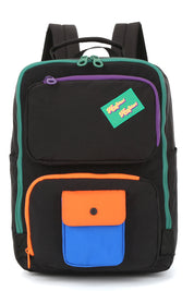 CUTE MIXED COLOR BACKPACK- BLACK 8029