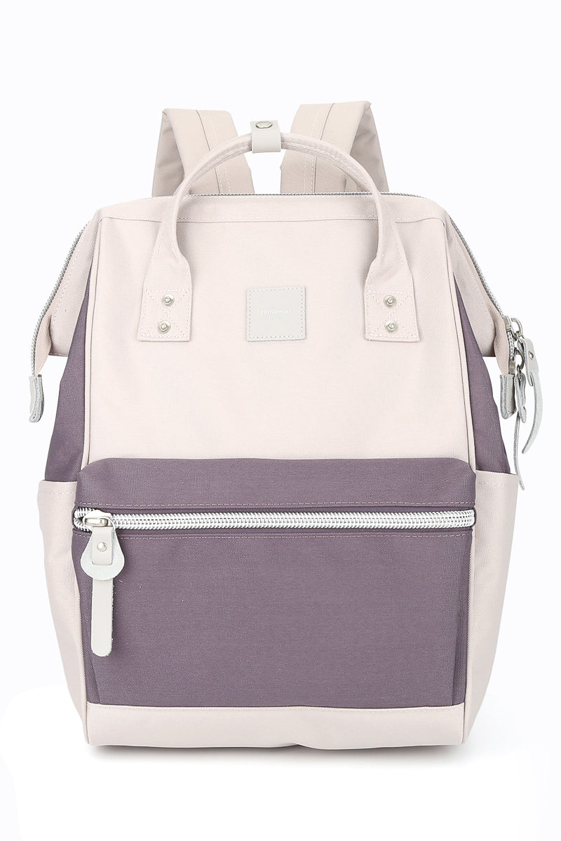 WATER RESISTANT LAPTOP BACKPACK-1881 - PINK/MAUVE