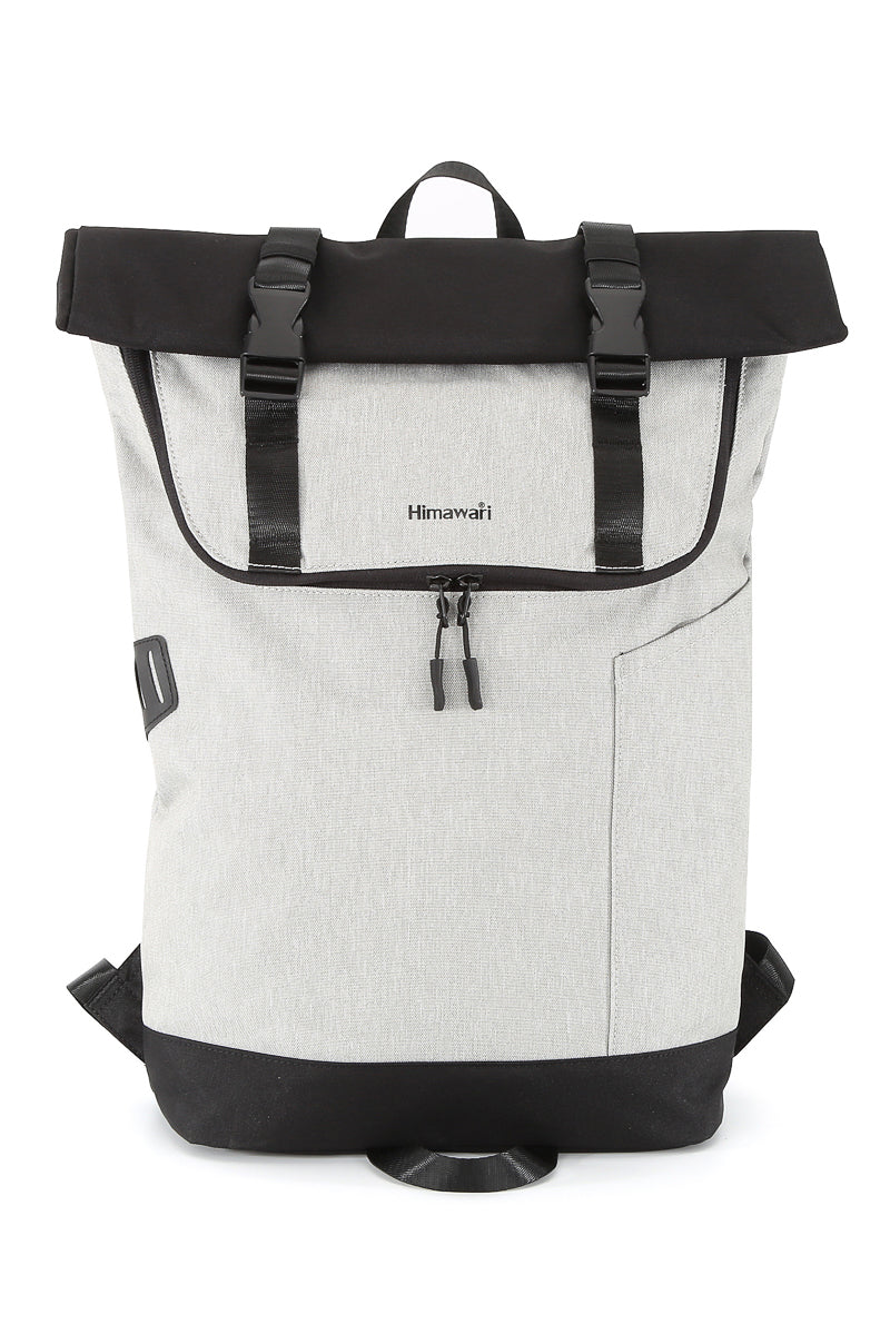 COURIER-INSPIRED URBAN BACKPACK 1682 - LIGHT GREY