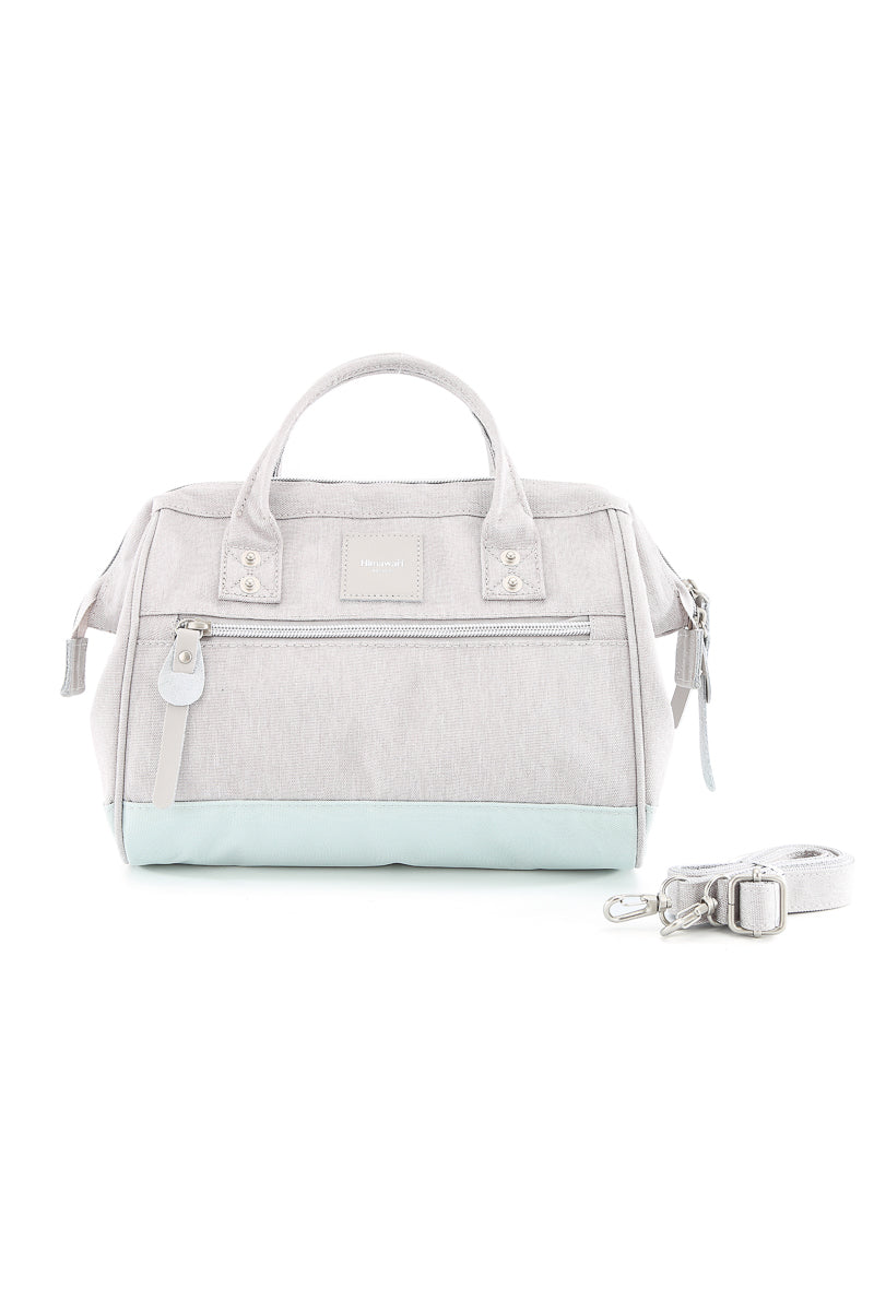 SLING WATERPROOF HANDBAG MULTI 9116 - IVORY/BLUE