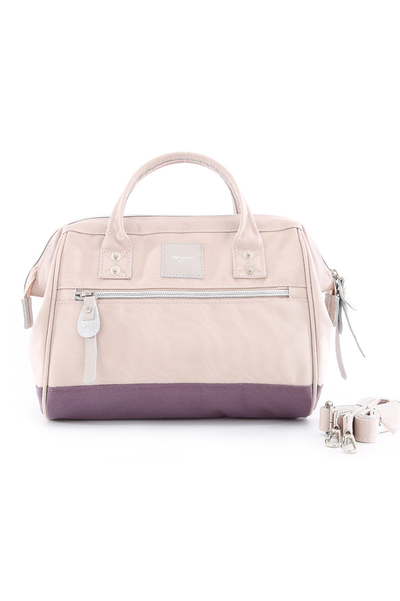 SLING WATERPROOF HANDBAG MULTI 9116 - PINK/GREY