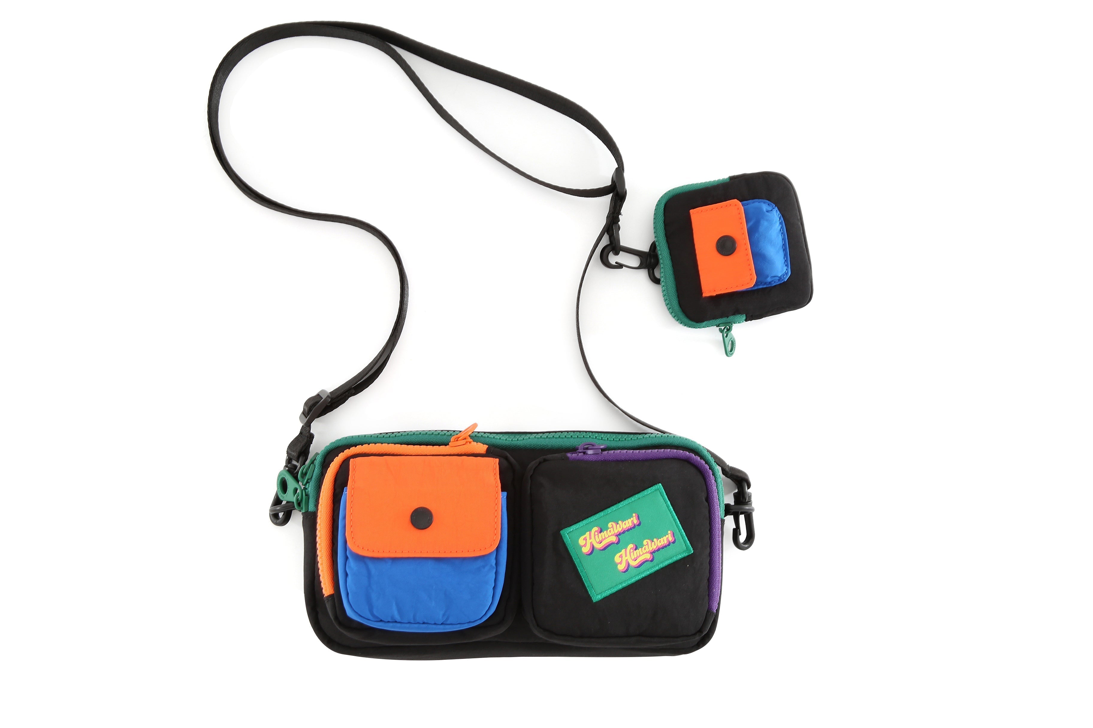 NYLON POCKET MULTI POUCH CROSSBODY BAG 8011 - ALL COLOR