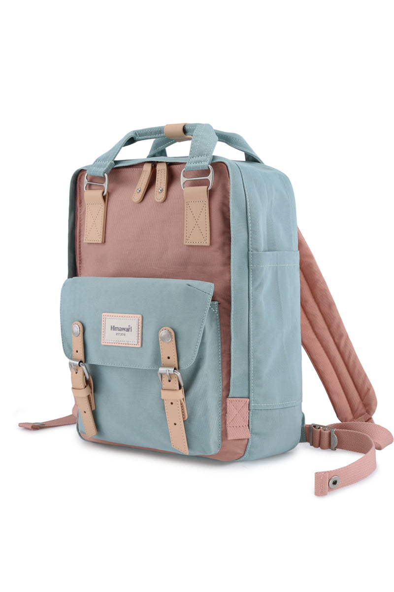 14.9 VINTAGE WATERPROOF BACKPACK-HY188L-BEIGE/NAVY/57