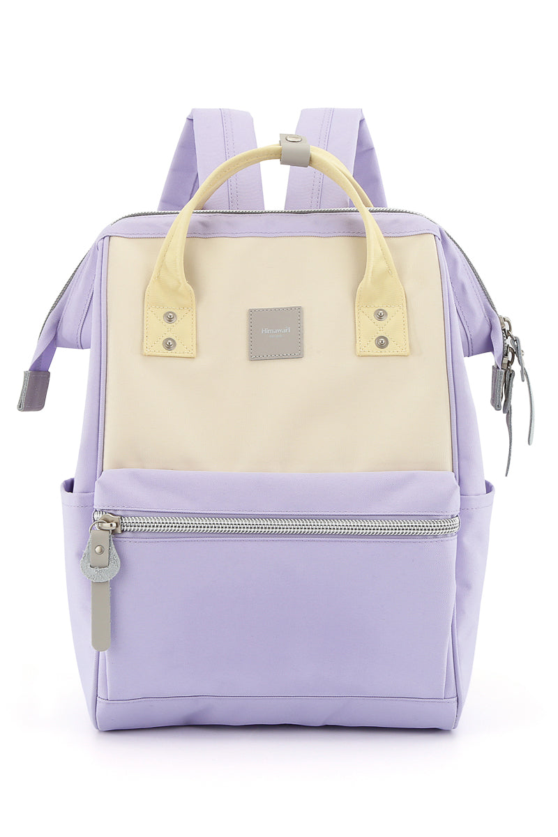 WATER RESISTANT LAPTOP BACKPACK-PURPLE/CREAM