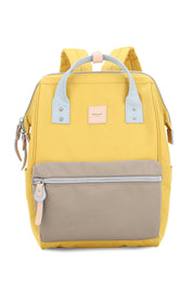 WATER RESISTANT LAPTOP BACKPACK-1881 - CREAM/LIGHT GREEN